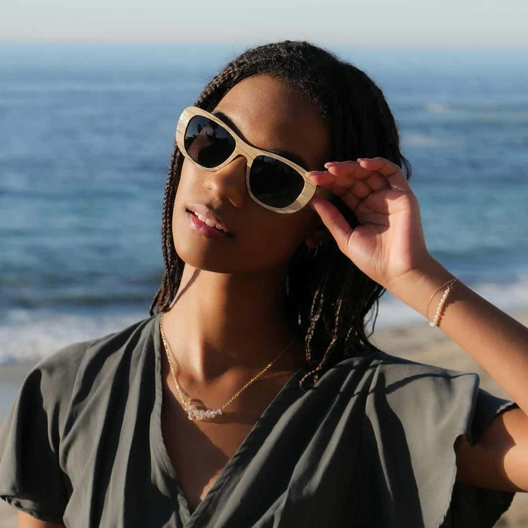 Moonlight Beach - Mother of Pearl Sunglasses - Soul California Eyewear